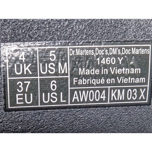 DR. MARTENS BOOTS PATENT BLACK SIZE US 6 EU 37 1460Y - Picture 2 of 11